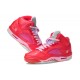 jordan 5 pour femme rouge rose