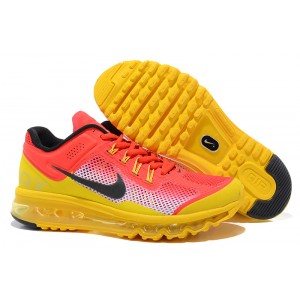 chaussures Nike Air Max 2013 jaune rouge