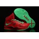 chaussure basket lebron james 10 enfant rouge vert
