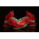 chaussure basket lebron james 10 enfant rouge vert