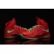 chaussure basket lebron james 10 enfant rouge vert