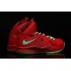 chaussure basket lebron james 10 enfant rouge vert