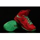 chaussure basket lebron james 10 enfant rouge vert