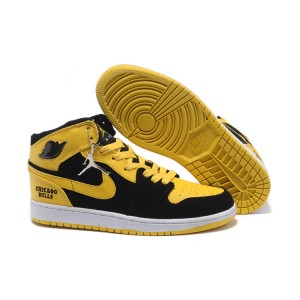 air jordan 1 chicago bulls noir jaune