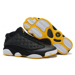 jordan 13 basse noir Maize blanc