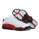 basket jordan 13 blanc noir rouge basse