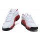 basket jordan 13 blanc noir rouge basse