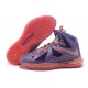 basket lebron james 10 femme violet rouge