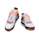 basket nike air jordan 4 blanc noir orange