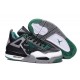 basket jordan 4 noir vert gris blanc