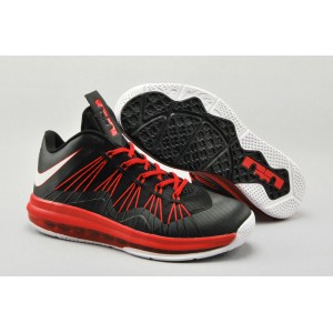 air max lebron james 10 basse  noir rouge