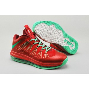 lebron james 10 air mx basse rouge vert