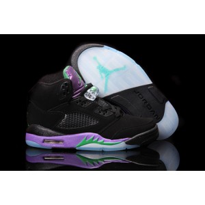 femmes jordan 5 retro noir Grape Aqua