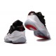 basket jordan 11 basse noir blanc rouge