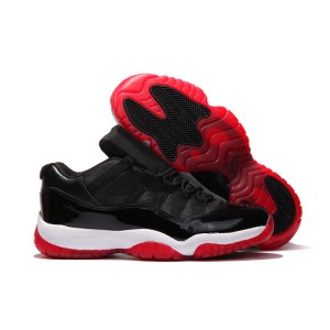 jordan air 11 basse bred noir blanc rouge