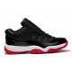 jordan air 11 basse bred noir blanc rouge