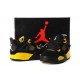 air jordan 4 pour enfant noir jaune