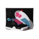 basket jordan 4 enfant noir rose bleu