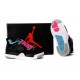 basket jordan 4 enfant noir rose bleu