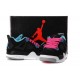 basket jordan 4 enfant noir rose bleu