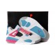 air jordan 4 retro enfants blanc rose bleu