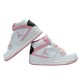 Jordan fille flight 1 blanc et rose