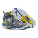 Air Jordan Retro 8 gris violet force jaune