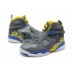 Air Jordan Retro 8 gris violet force jaune