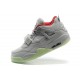 jordan 4 yeezy glow gris rouge