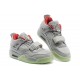 jordan 4 yeezy glow gris rouge