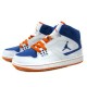 Jordan 1 flight femme blanc bleu orange