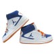 Jordan 1 flight femme blanc bleu orange