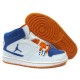 Jordan 1 flight femme blanc bleu orange