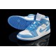 Air Jordan Retro 1 Mid UNC bleu blanc