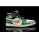 nike air jordan retro 1 Celtics blanc vert or