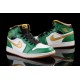 nike air jordan retro 1 Celtics blanc vert or