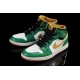 nike air jordan retro 1 Celtics blanc vert or