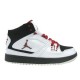 Air Jordan flight 1 fille blanc noir rouge