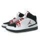 Air Jordan flight 1 fille blanc noir rouge