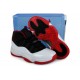 jordan 11 courir blanc noir rouge