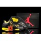 chaussures jordan 4 python noir jaune