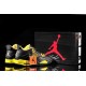 chaussures jordan 4 python noir jaune