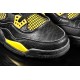 chaussures jordan 4 python noir jaune