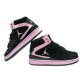 Air Jordan 1 flight pour femme noir rose