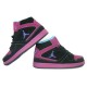 Air Jordan flight 1 noir coral femme