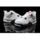 air jordan retro enfant 4 blanc gris ciment