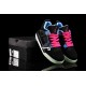 chaussure jordan 4 pour femme lumineuse noir bleu rose