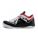 basket LeBron ST 2 basse noir blanc rouge