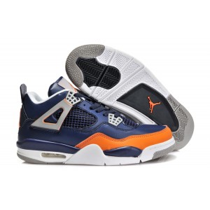 chaussure jordan 4 marine bleu orange