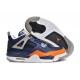 chaussure jordan 4 marine bleu orange